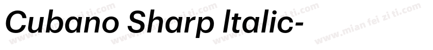 Cubano Sharp ltalic字体转换